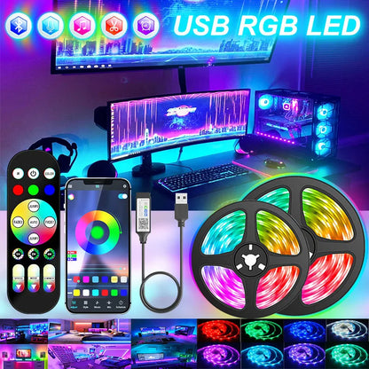 Led Strip Lights  Bluetooth Control Luces