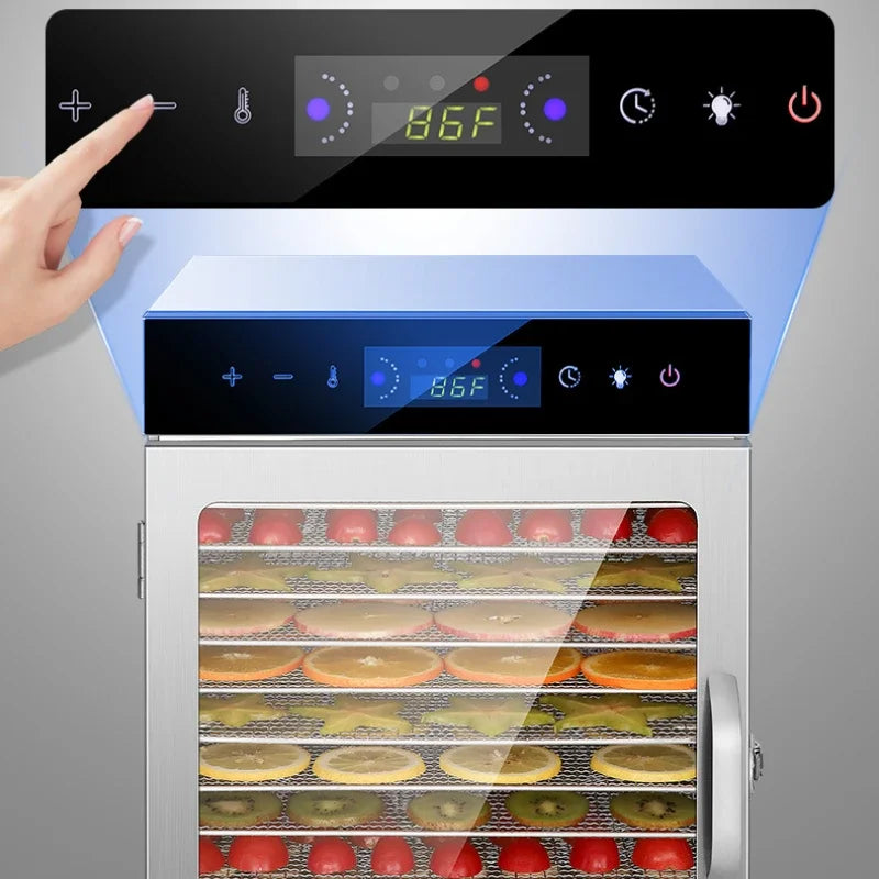 12-Layer Food Dehydrator | Smart Home Fruit & Food Dryer - Efficient Air Drying