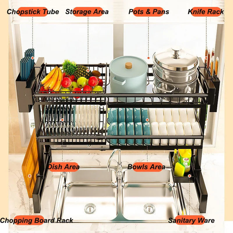 Kitchen Storage Shelf Above The Sink