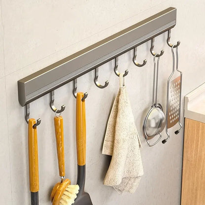 Wall Mounted Utensils Hooks Rack