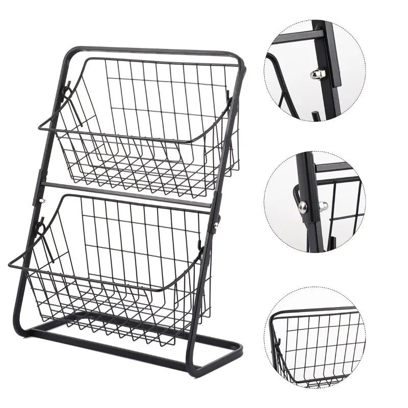 Double-Layer Kitchen & Bathroom Organizer Shelf
