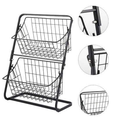 Double-Layer Kitchen & Bathroom Organizer Shelf