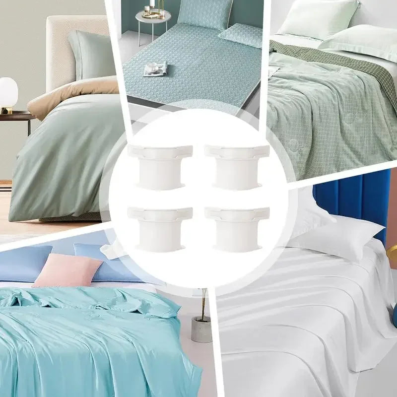 4pcs Heavy Duty Bedsheet Corner Tightener Clips Mattress Straps for No More Loose Sheets Lock Sheet Holders Bed Sheet Grippers