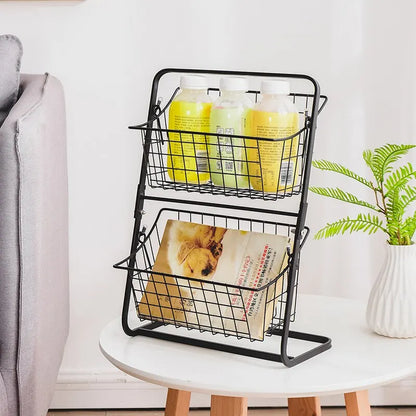 Double-Layer Kitchen & Bathroom Organizer Shelf