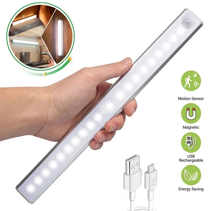 Wireless LED Night Light Motion Sensor Light Closet  Detector Light Cabinet Staircase Backlight