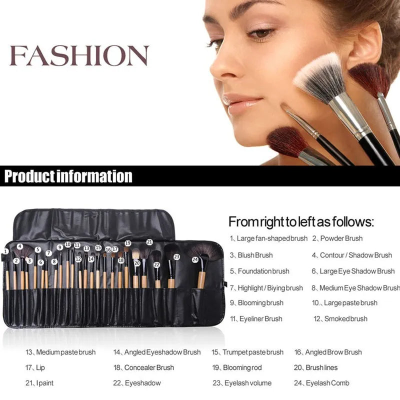 Gift Bag Of  24 pcs Makeup Brush Sets