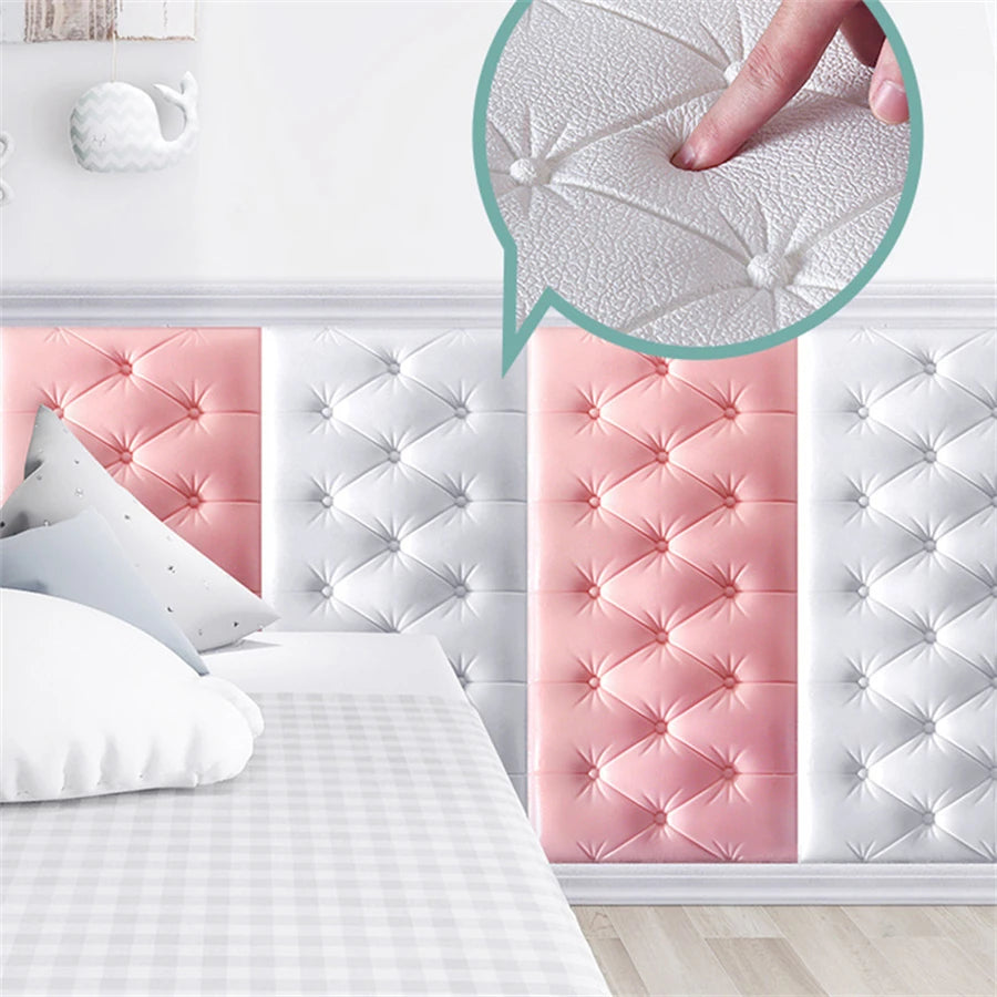 3D Self-Adhesive Foam Wall Stickers - Anti-Collision Pads