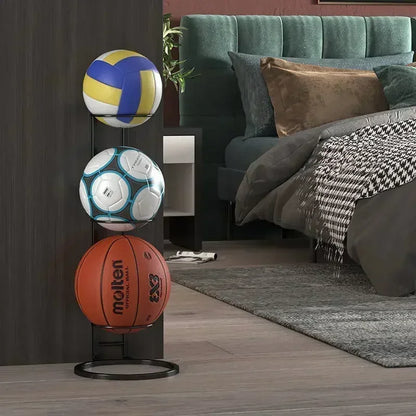 Portable Basketball Storage Rack – Vertical Ball Holder