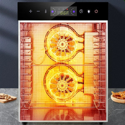 12-Layer Food Dehydrator | Smart Home Fruit & Food Dryer - Efficient Air Drying