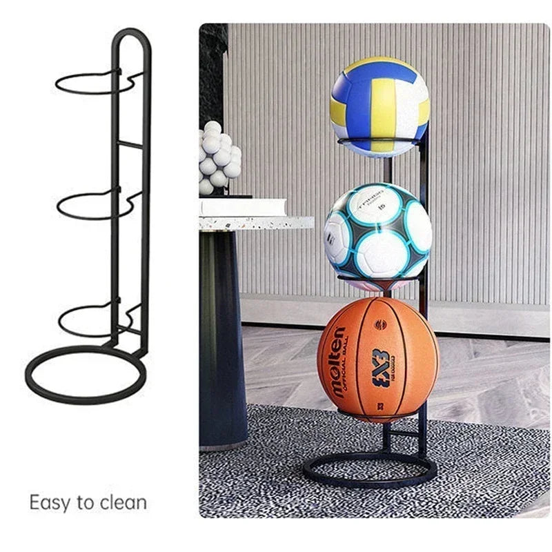 Portable Basketball Storage Rack – Vertical Ball Holder