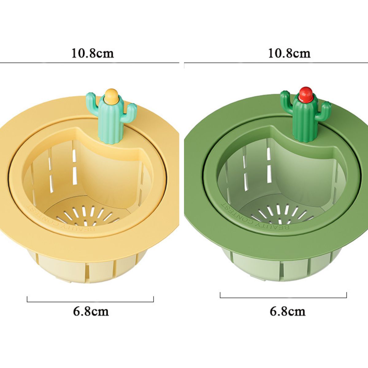 Sink Drain Basket Cartoon Cactus