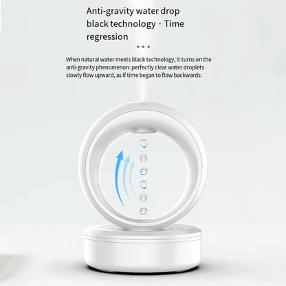 Anti-gravity Air Humidifier - 680ML Water Drop Aroma Diffuser Essential Oil
