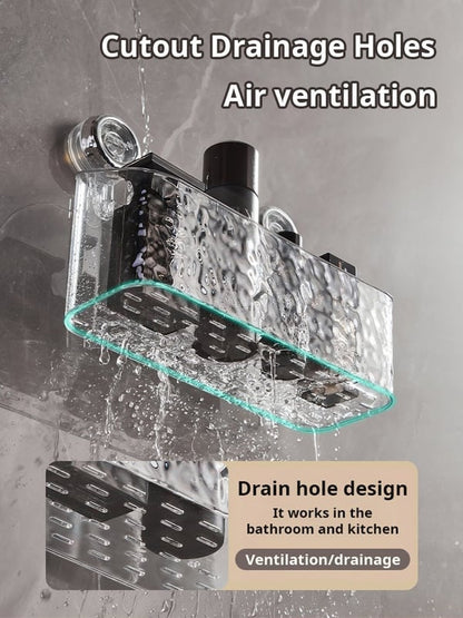 Glacier Pattern Suction Cup Shelf