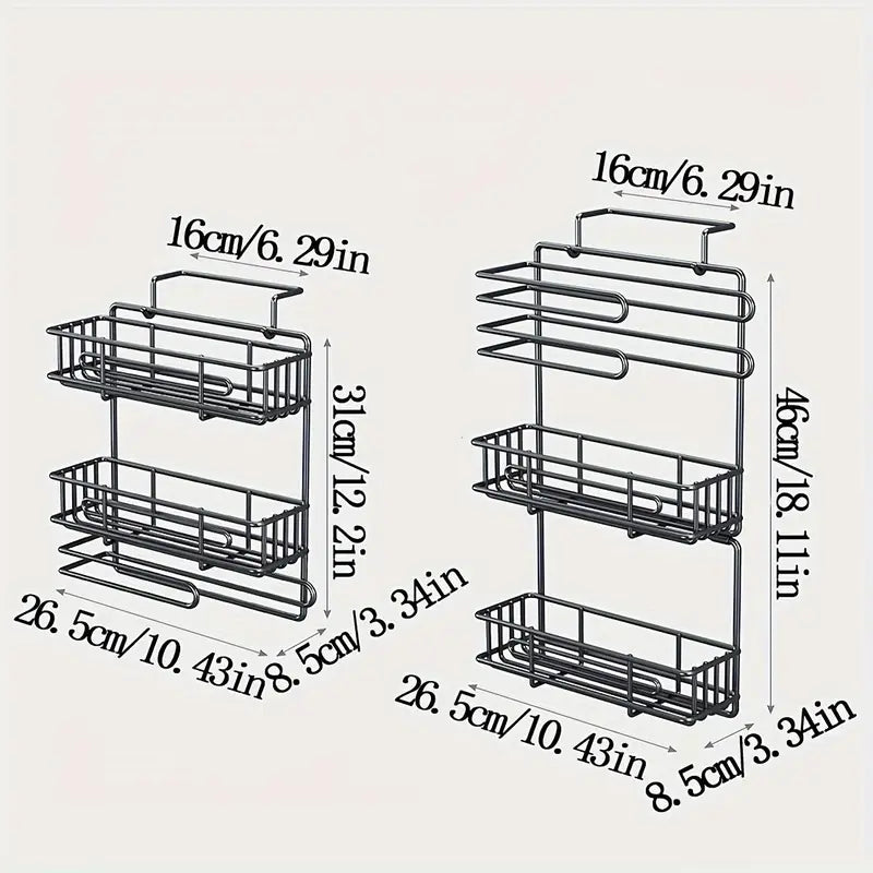 Metal Refrigerator Storage Rack Organizer