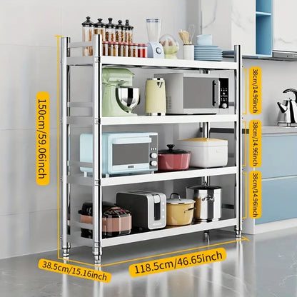 Four-layer Microwave Oven And Oven Storage Rack