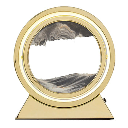 Creative 360° Rotating Quicksand Lamp - Dynamic Sand Art Light