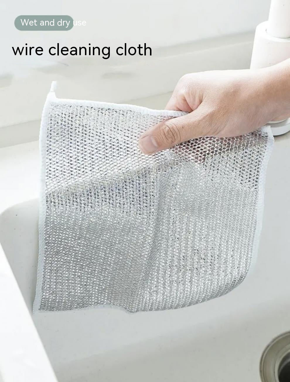 Steel Wool Cloth Kitchen Cleaning Rag