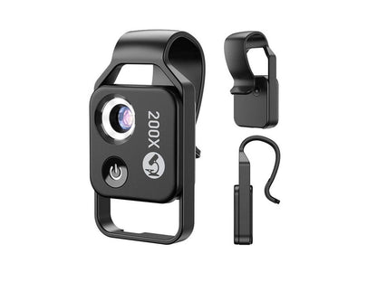 Microscope Mobile Phone Lens - HD 200 Times Children's Science And Education Toys CPL Portable Lens