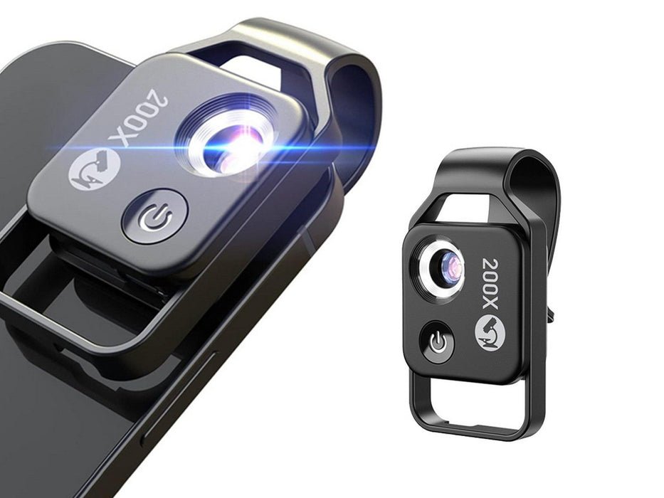 Microscope Mobile Phone Lens - HD 200 Times Children's Science And Education Toys CPL Portable Lens