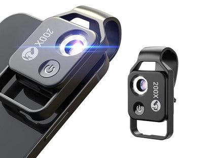Microscope Mobile Phone Lens - HD 200 Times Children's Science And Education Toys CPL Portable Lens