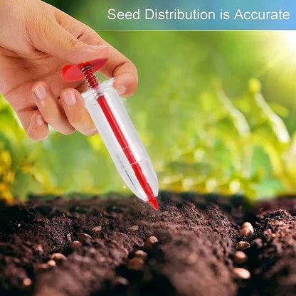 Mini Syringe Seeder - Seed Planter Mini Hand Spreader Garden Seed Planter for Carrot, Lettuce, Grass and Spinach Seed