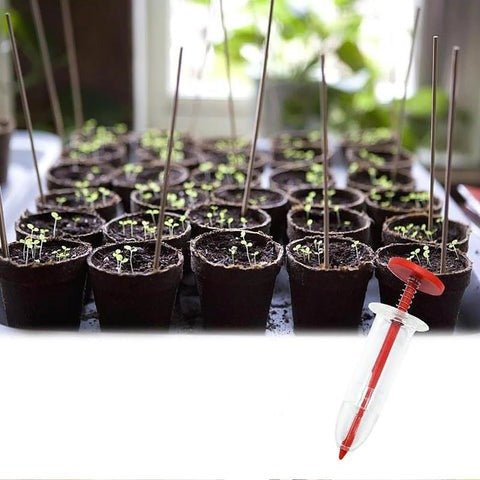 Mini Syringe Seeder - Seed Planter Mini Hand Spreader Garden Seed Planter for Carrot, Lettuce, Grass and Spinach Seed