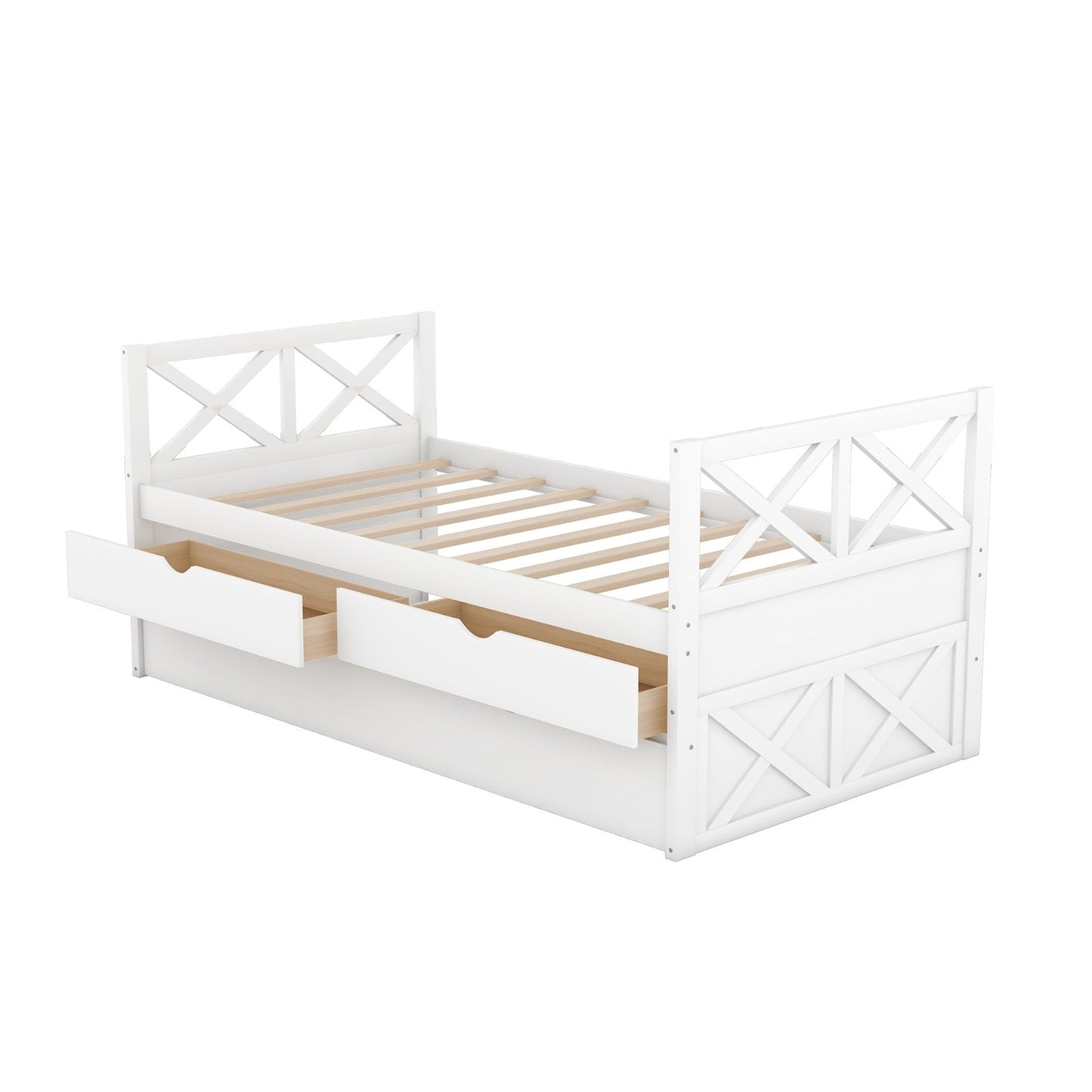 Multi-Functional Daybed with Drawers and Trundle