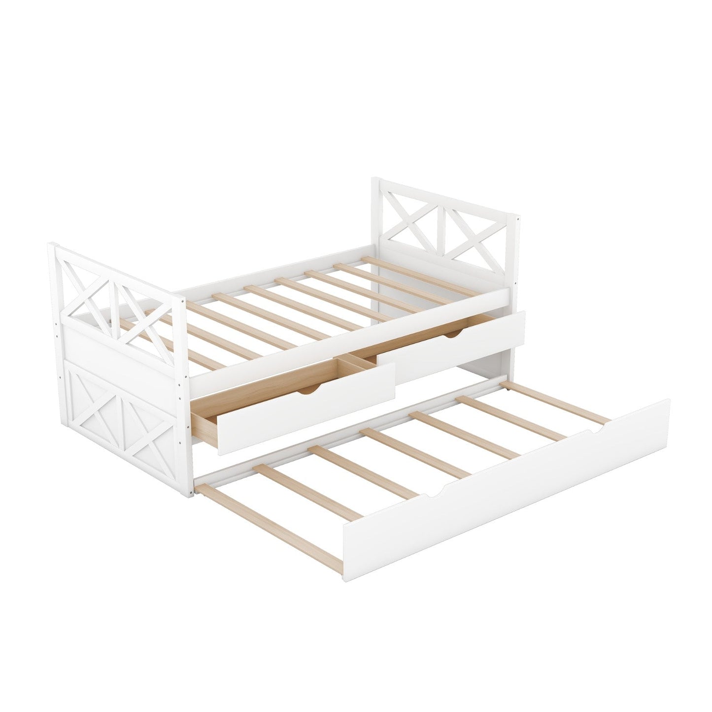 Multi-Functional Daybed with Drawers and Trundle