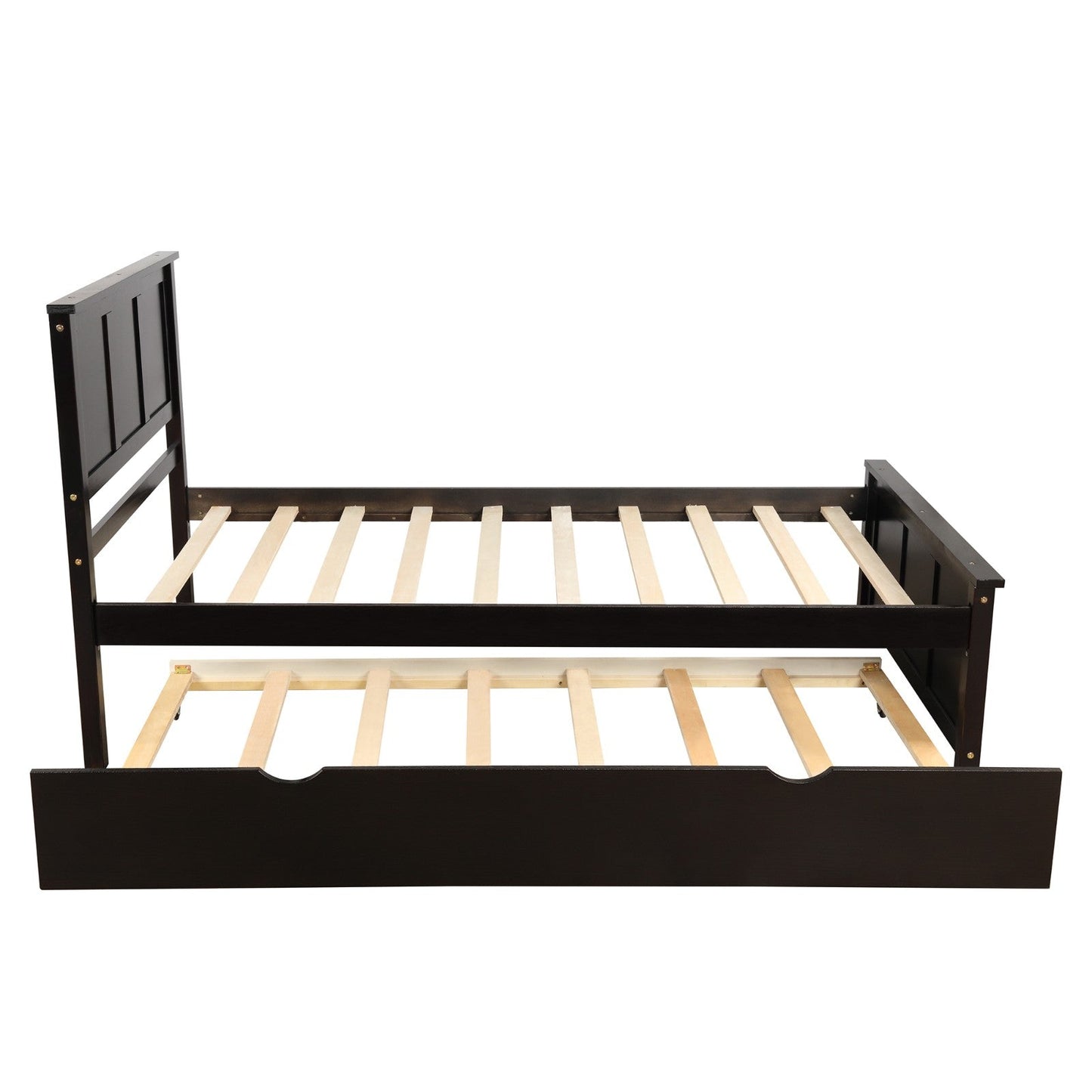 Platform Bed with Twin Size Trundle, Twin Size Frame