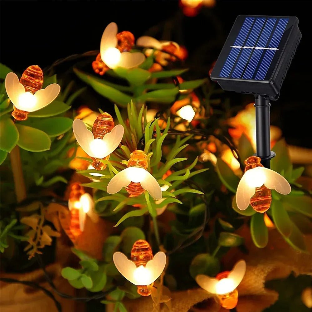 Solar Bee String Light - Waterproof Lights for Garden, Christmas, Wedding, Party Outdoor Lighting - Gear Elevation