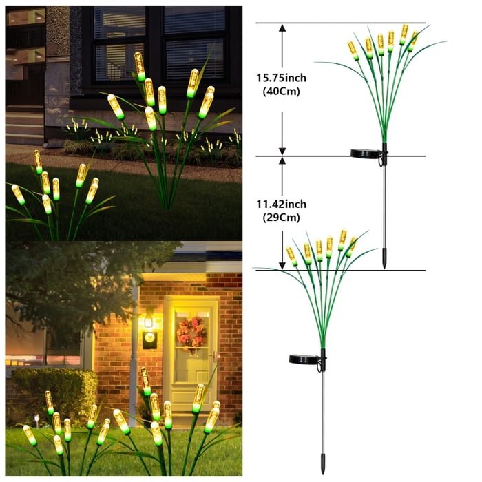 Swaying Solar Garden Lights - Enchanting Night Glow (2pcs)