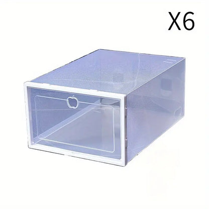 Transparent Shoe Storage Boxes Stackable Sneaker Containers