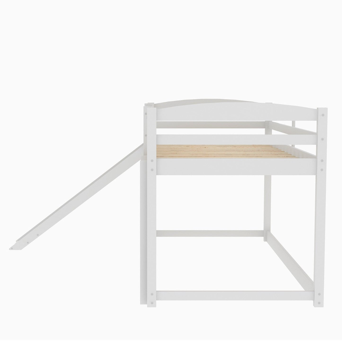 Twin Bunk Bed with Convertible Slide and Ladder