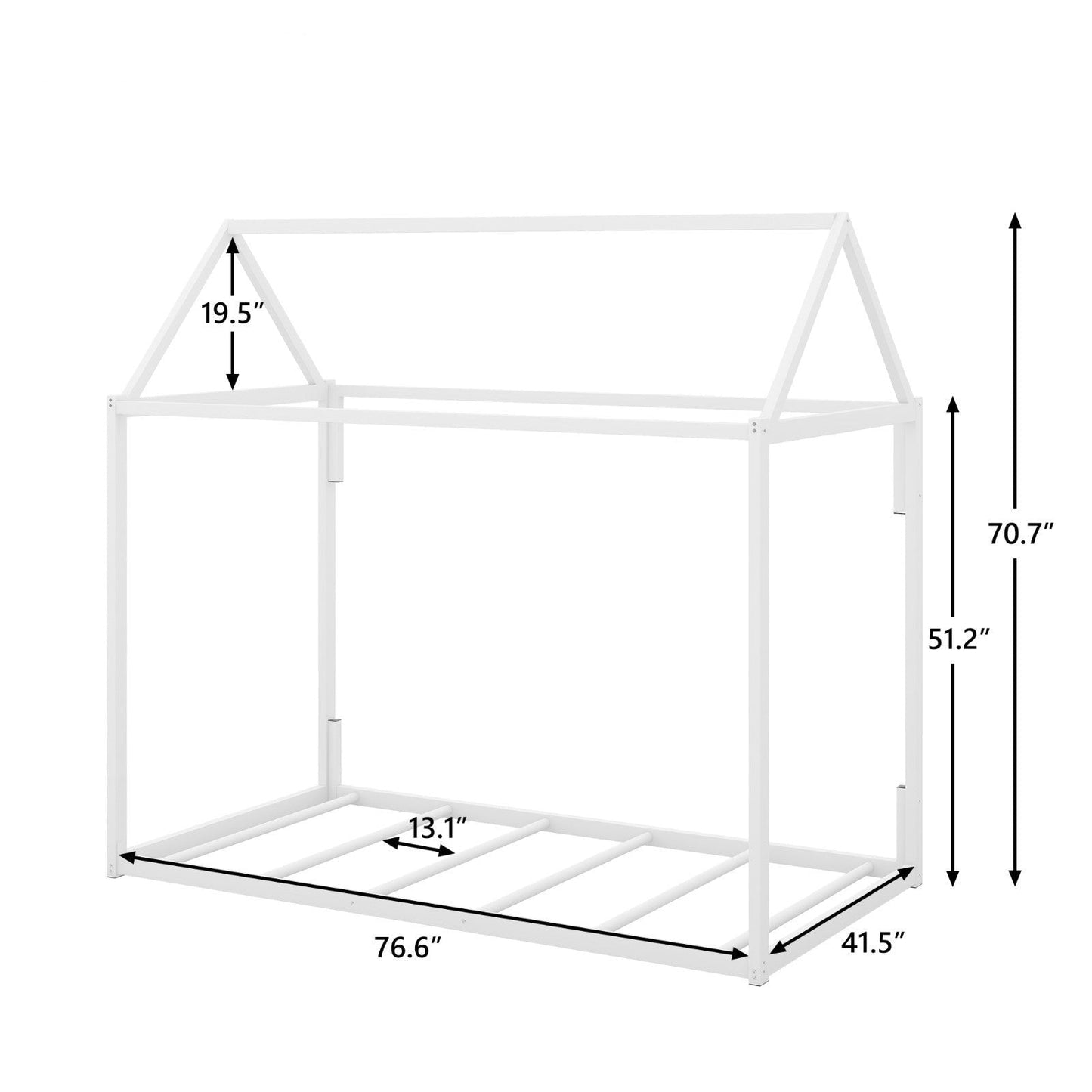 Twin Metal House-Shaped