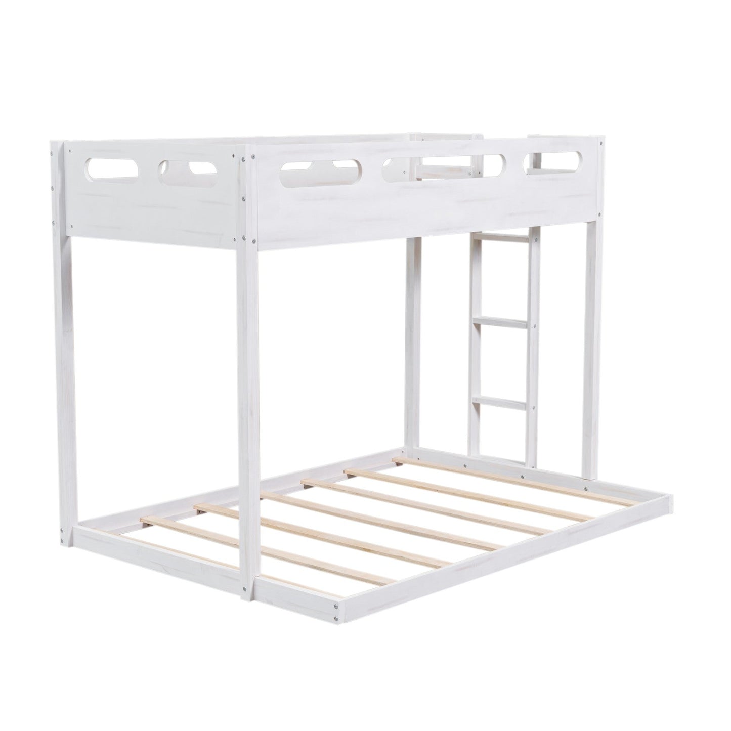 Twin over Full Bunk Bed with Built-in Ladder