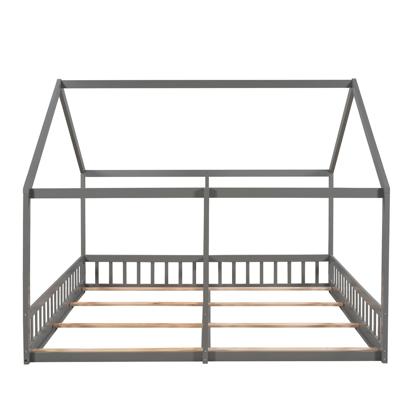 Twin-Size House Platform Beds with Two Shared Beds