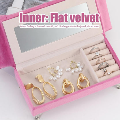 Velvet Sofa Shaped Jewelry Box - Chic Jewelry Organizer