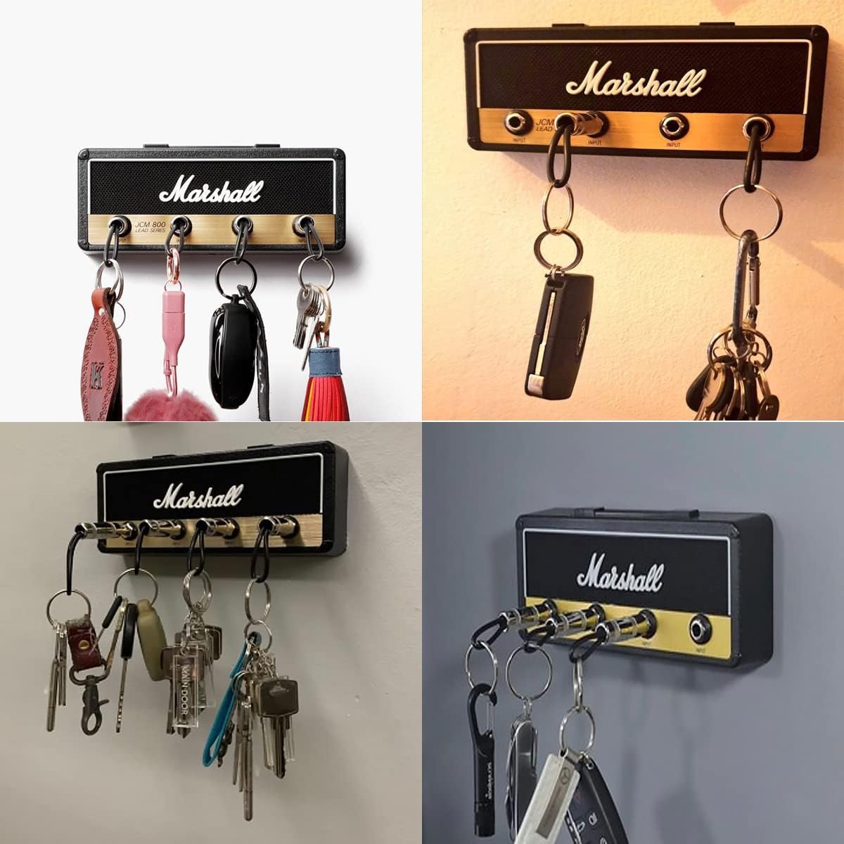 Vintage Wall Mount Key Holder - Jack Rack Vintage Fender Key Storage Plug Holders