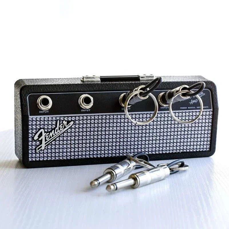 Vintage Wall Mount Key Holder - Jack Rack Vintage Fender Key Storage Plug Holders - Gear Elevation
