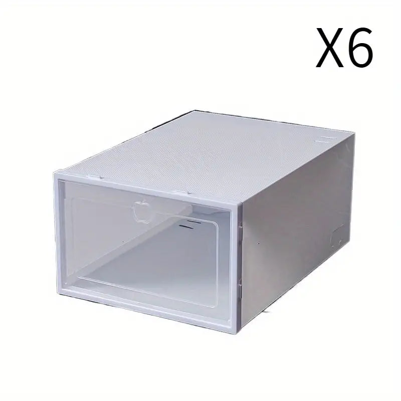 Transparent Shoe Storage Boxes Stackable Sneaker Containers