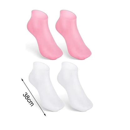 Women Foot Spa Pedicure Silicone Socks - Spa Gel Socks for Calluses, Foot Care After Pedicure, for Dry Cracked Feet