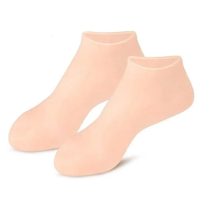 Women Foot Spa Pedicure Silicone Socks - Spa Gel Socks for Calluses, Foot Care After Pedicure, for Dry Cracked Feet - Gear Elevation